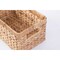 Vintiquewise Storage Bin Basket, Brown, Water Hyacinth, 7.5 in L x 12 in W x 6 in H QI003544.S - alternate 6